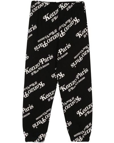 KENZO Pantalones de chándal con logo de x Verdy - Negro