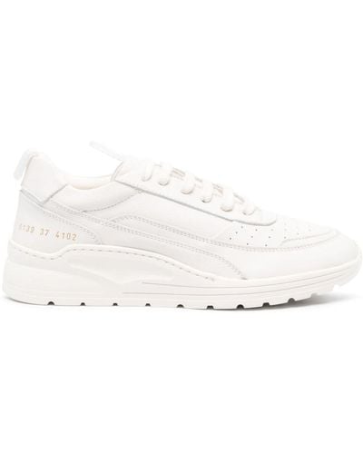 Common Projects Baskets Track 90 en cuir - Blanc