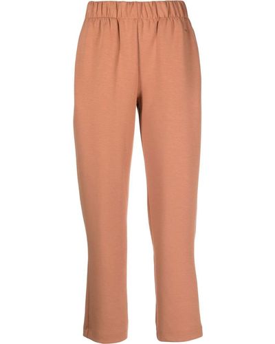 Tommy Hilfiger Elasticated Cropped Trousers - Brown
