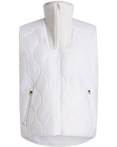Varley Zarah Quilted Gilet - White