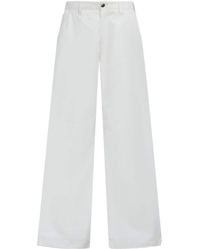 Marni Mid-rise Wide-leg Jeans - White