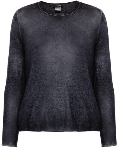 Avant Toi Mélange Cashmere Sweater - Black
