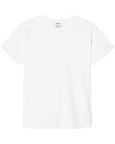 RE/DONE T-shirt à col rond - Blanc