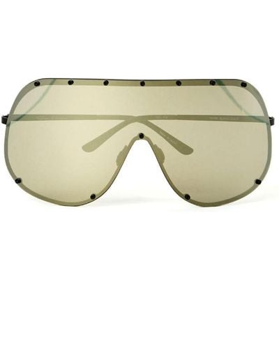 Rick Owens Shield Oversized-Sonnenbrille - Natur