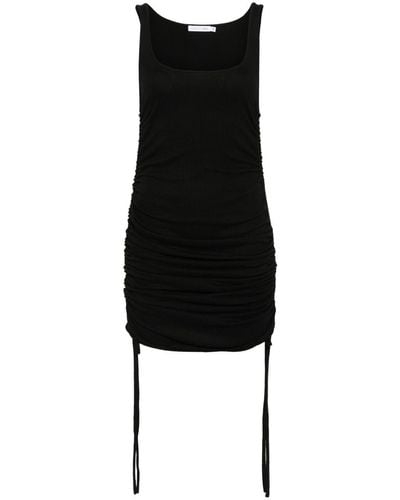 Amen Ribbed-knit Midi Dress - Black