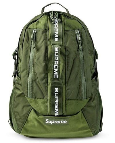 Supreme Logo Strap Backpack - Green