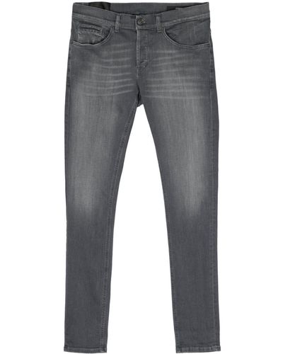 Dondup George Mid-rise Skinny Jeans - Grey