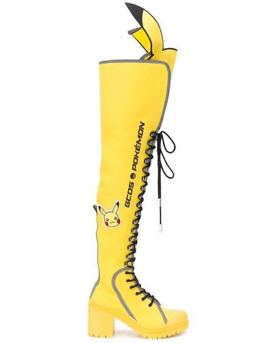 Gcds Pokémon Knee-high Boots - Yellow