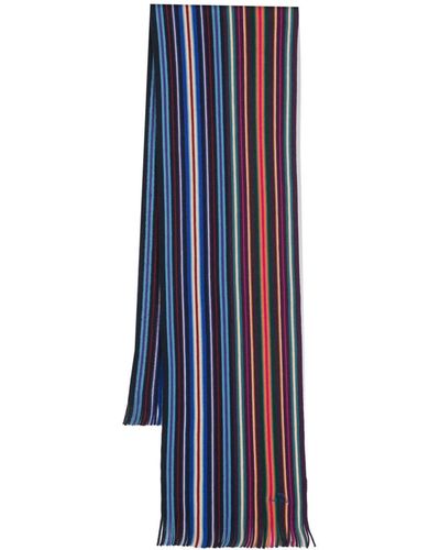 PS by Paul Smith Spectrum Stripe merino-wool scarf - Blau