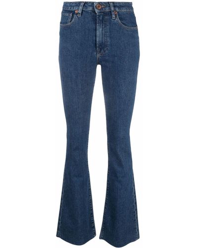 3x1 Farrah Mid-rise Flared Jeans - Blue