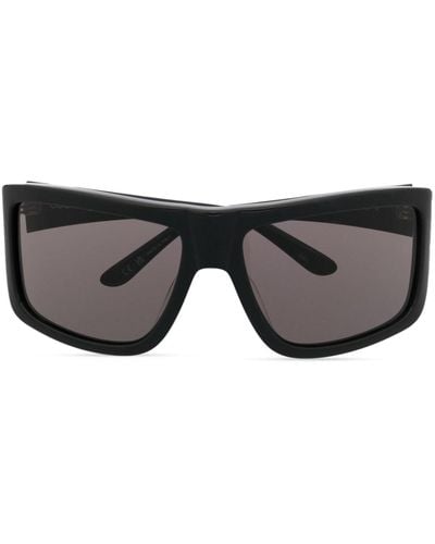Courreges Gafas de sol oversize con logo - Negro