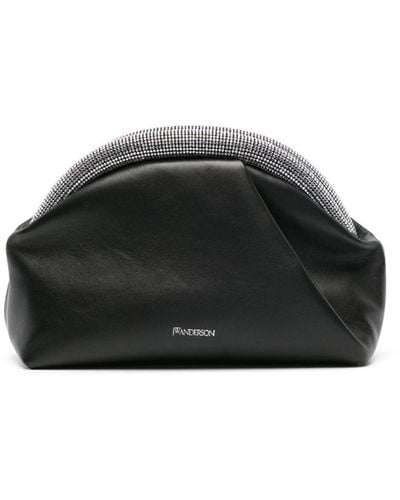 JW Anderson Bumper Leather Clutch Bag - Black