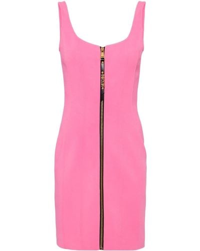 Moschino Scoop-neck Cady Minidress - Pink