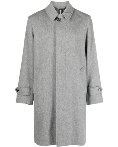 Mackintosh Didsbury Button-up Wool Coat - Gray