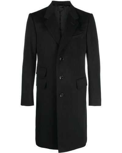 Tom Ford Manteau en cachemire à simple boutonnage - Noir