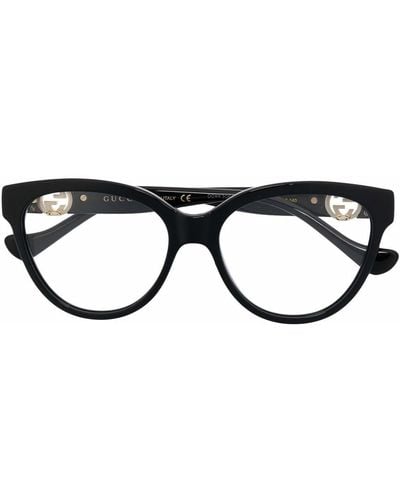 Gucci グッチ・アイウェア ラウンド眼鏡フレーム - ブラック