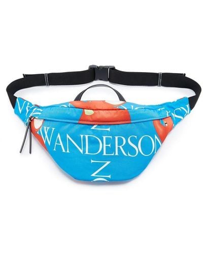 JW Anderson Logo-print Belt Bag - Blue