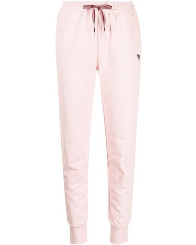 PS by Paul Smith Drawstring-waist Cotton Track Pants - Pink