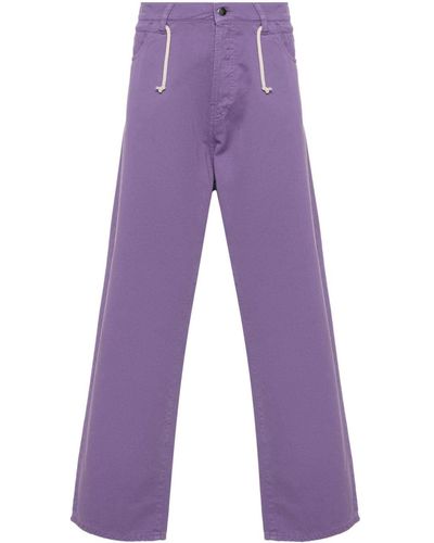 Societe Anonyme Giant Straight-leg Trousers - Purple