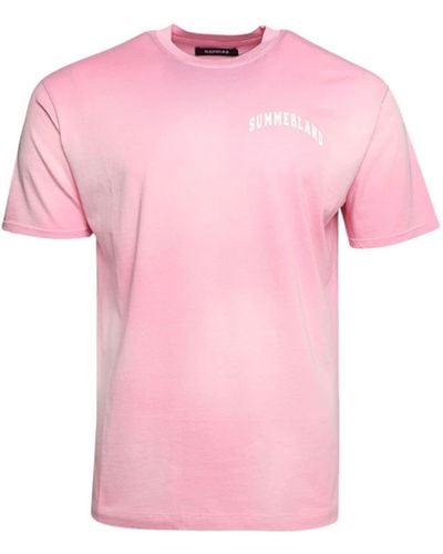 NAHMIAS Summerland Printed Cotton T-shirt - Pink
