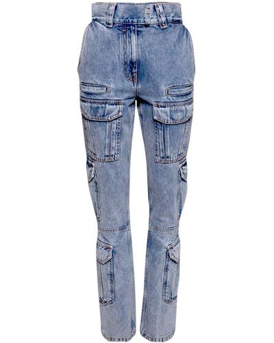 Givenchy Bootcut Cargo Jeans - Blauw