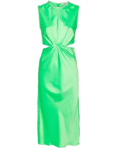 Sandro Rhinestone-embellished Midi Dress - Green