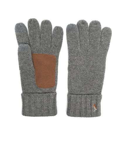 Polo Ralph Lauren Polo Pony-embroidered Wool Gloves - Grey