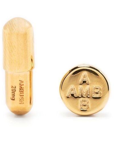 Ambush Orecchino a bottone Pill Charm - Metallizzato