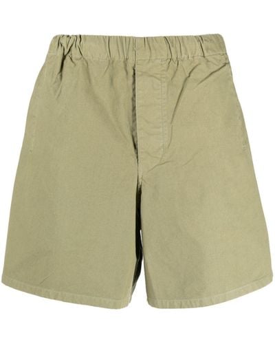 Barbour Elasticated-waist Cotton Bermuda Shorts - Green
