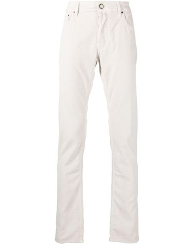 Jacob Cohen Low-rise Slim Pants - White