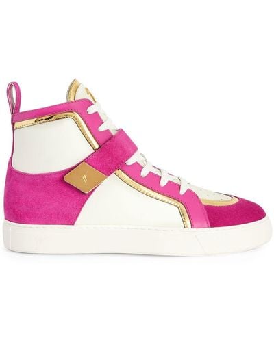 Giuseppe Zanotti Zenas High-Top-Sneakers - Pink