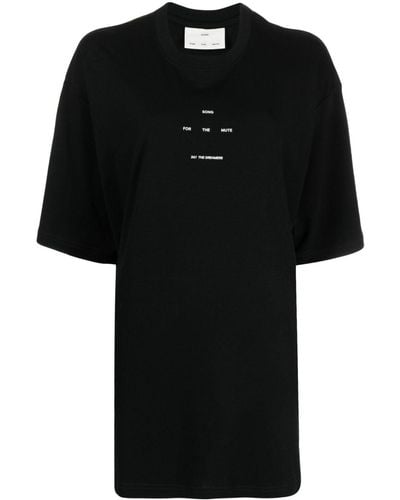 Song For The Mute Graphic-print Cotton T-shirt - Black