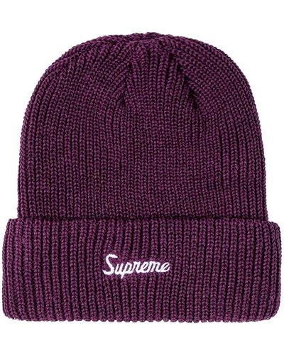 Supreme Loose Gauge Beanie - Purple