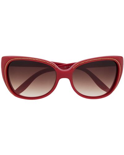 Barton Perreira Secreta Libi Oversized Sunglasses - Red