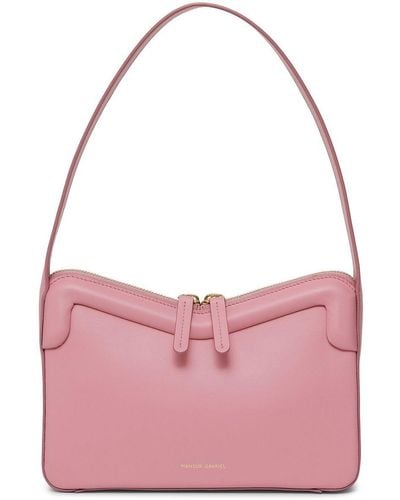 Mansur Gavriel M-frame Leather Shoulder Bag - Pink