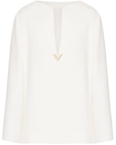 Valentino Garavani Cady Couture Blouse - White