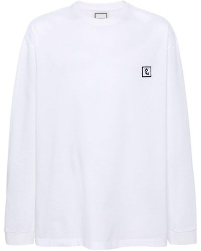 WOOYOUNGMI Logo-patch Cotton T-shirt - White