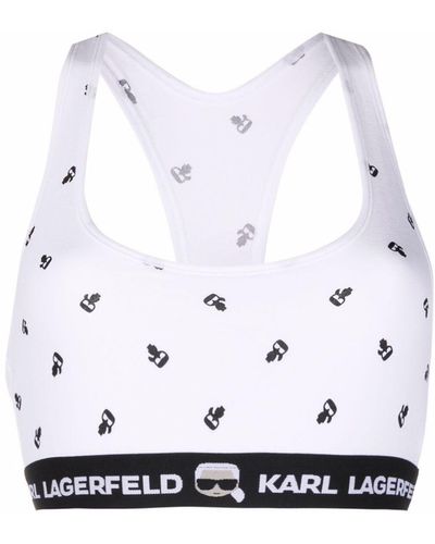 Karl Lagerfeld Ikonik ブラレット - ホワイト