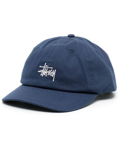 Stussy Logo-embroidered Baseball Cap - Blue
