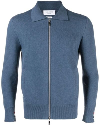 Thom Browne Chaqueta con cremallera - Azul