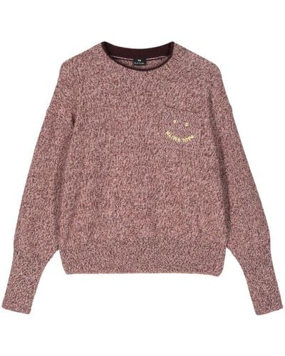 PS by Paul Smith Poket-detail Crew-neck Jumper - レッド