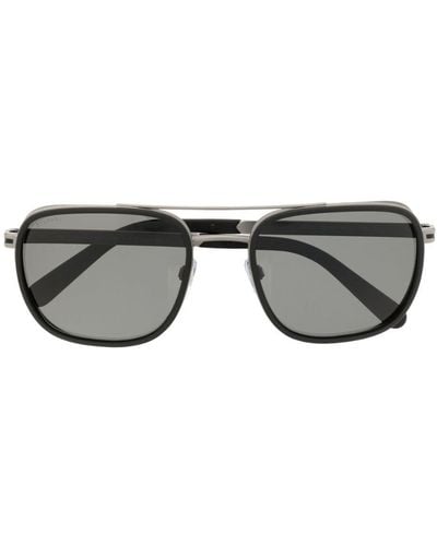 BVLGARI Pilot-frame Tinted Sunglasses - Grey