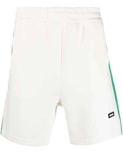 Mackage Stripe-detail Cotton Track Shorts - White