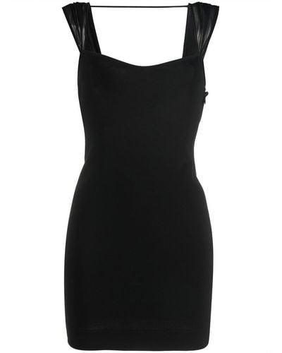 Nensi Dojaka Sweetheart-neck Backless Mini Dress - Black