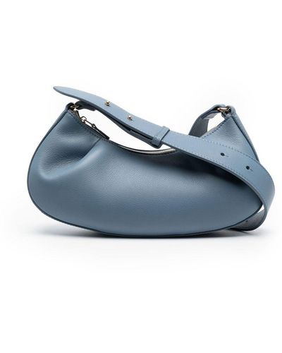 Elleme Dimple Leather Shoulder Bag - Blue