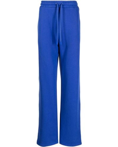 Off-White c/o Virgil Abloh Moon Tab Cotton Track Trousers - Blue