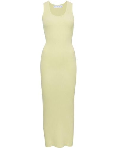 Proenza Schouler Ribbed Maxi Dress - Yellow