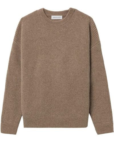John Elliott Dakota Knit Oversized Sweater - Brown