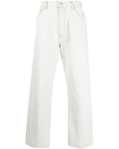 KENZO Suisen Straight-leg Jeans - White