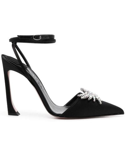 Piferi Zapatos de tacón con detalles de cristal - Negro